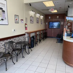 the inside of a coffee shop