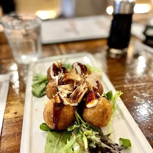 a plate of food on a table