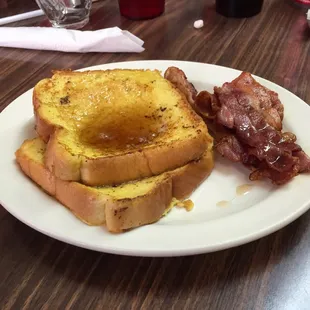 French toast with bacon