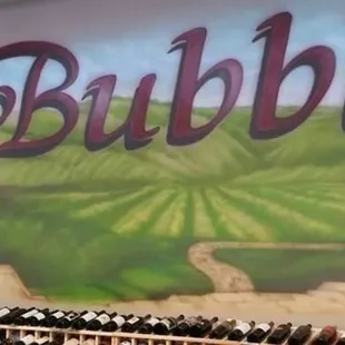 a display of bottles