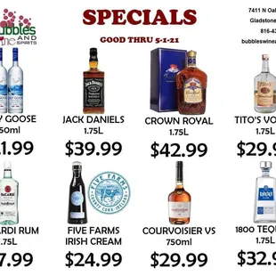 specials for specials