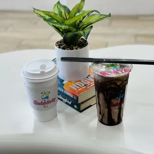 Cookies and Cream Smoothie &amp; Lavender Latte