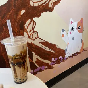 Brown sugar boba milk tea