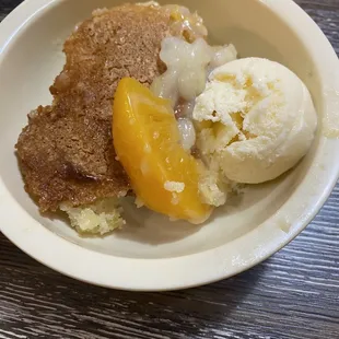 Peach cobbler