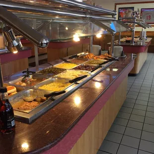 Aisles of glorious southern buffet options!