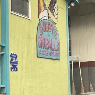 the front of the restaurant