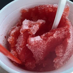 a bowl of frozen fruit