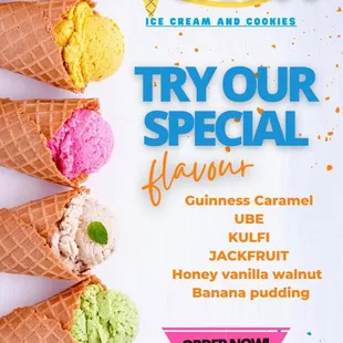 Bubs and Gracie's Come and try our special flavors