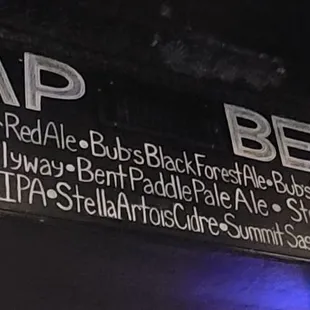 Beer list
