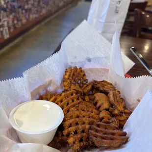 Small Sweet Potato Waffles with marshmallow creme