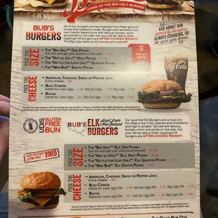 Menu - Front Page