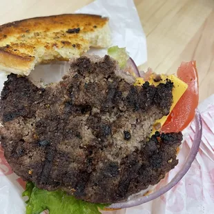 Overcooked burger and the kitchen was in no mood to make another. Pathetic.