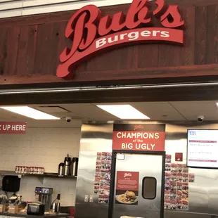 the entrance to the restaurant