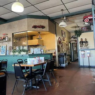 Inside restaurant