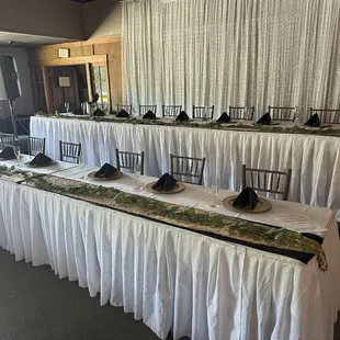 Double Head Table Irish Festival Hall.