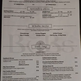 Menu as of 12/20/2024