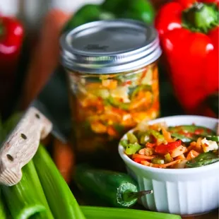 BUBS SUBS Homemade Giardiniera 100% from scratch.