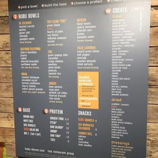 bubu menu