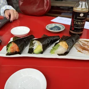 Salmon Avocado Hand Roll