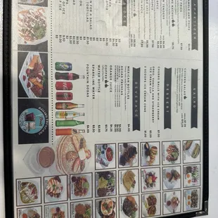 sushi and sashimi, menu