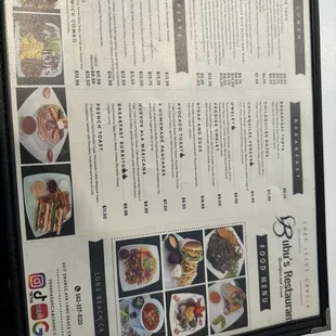 oysters and mussels, menu