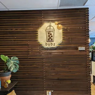 Bubz front entrance and logo