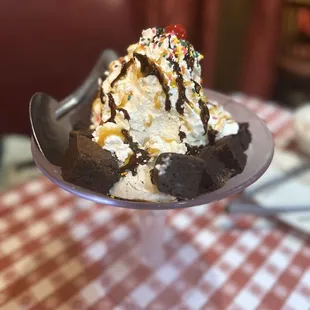 a dessert on a plate