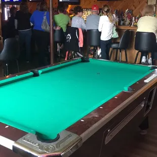 a pool table