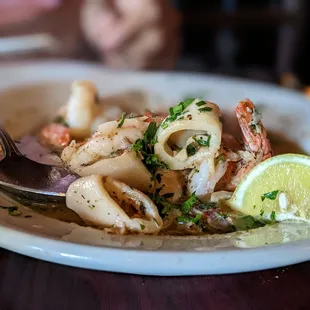 Shrimp and calamari appetizer