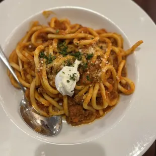 Bucatini Bolognese