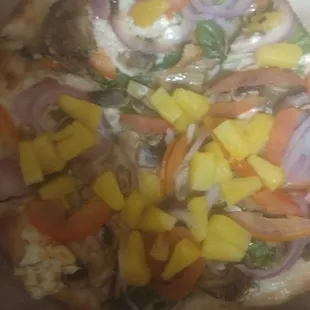 Soggy a$$ personal veggie pizza. So gross.