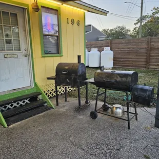 Outside front