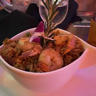 paella, food