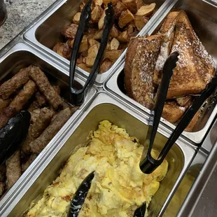 a variety of food items