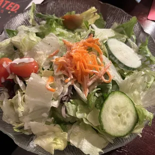 Side salad sub was $3.