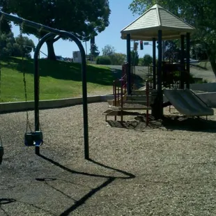 Toddler swings and play structure