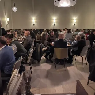 Interior is cosy &amp; intimate.