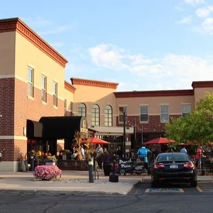 the outside of the building