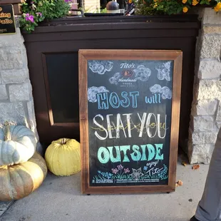 outside