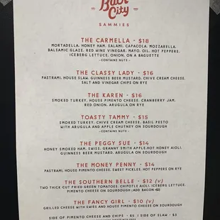 Menu Dec 2022