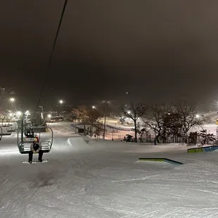 Lift 2 looking back at the freeway, it was oddly misty adding to a magical evening
