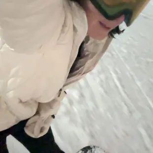 Enjoying a night ride on the little slopes