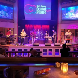  band performing on stage