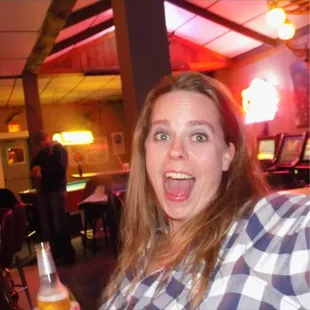 a woman taking a selfie