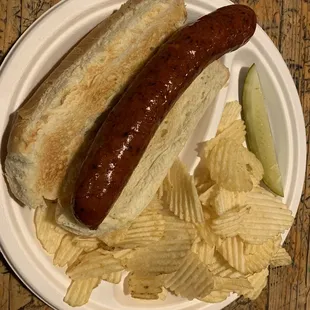Jalapeño elk brat