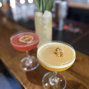 Cocktails at the bar