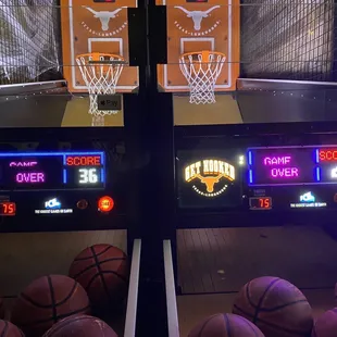 It's about $5 for 5 rounds on balling per court