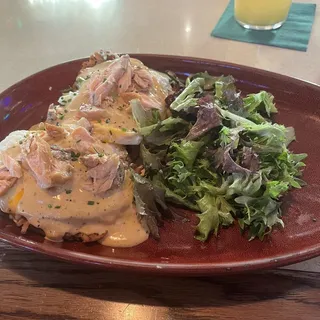 SMOKED SALMON LATKE BENEDICT