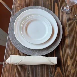 Wedding place setting options