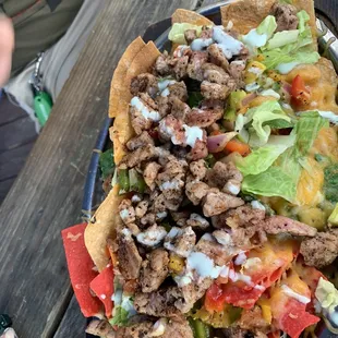 Tuna nachos
